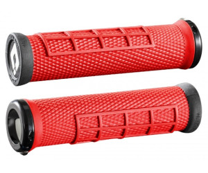 Гріпси ODI Elite Flow, V2.1 Lock On, Bright Red w/Black Clamp, червоні з чорними замками